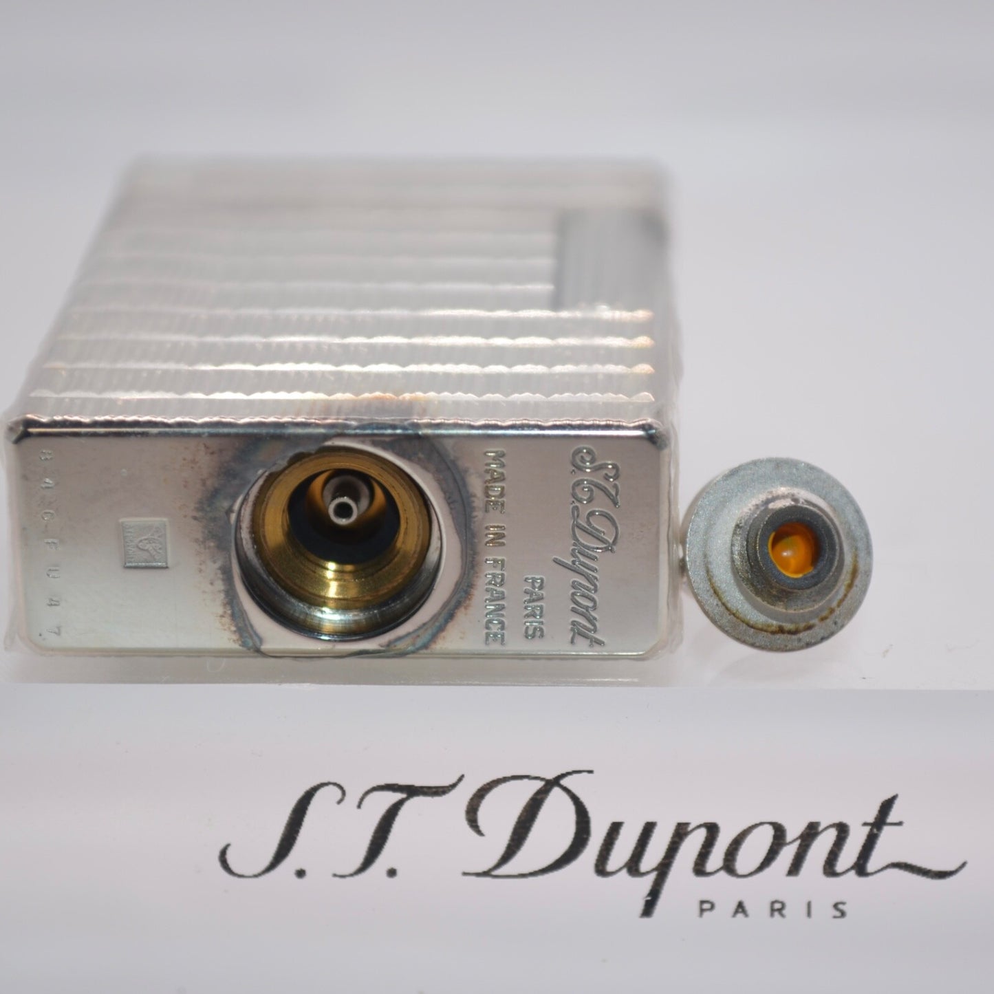 Brand New Sealed_Dupont Lighter silver plate
