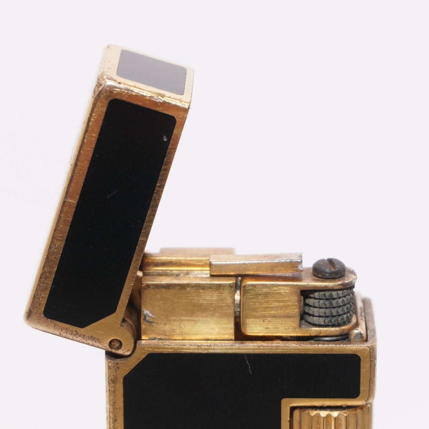 Dunhill Lighter BLACK Crane Pattern with Accessorizes_Ultrasonically cleaned