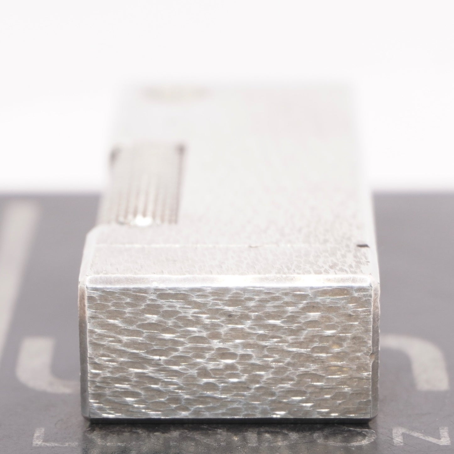 Dunhill Lighter Silver Sand Pattern-Ultrasonically Cleaned_Working