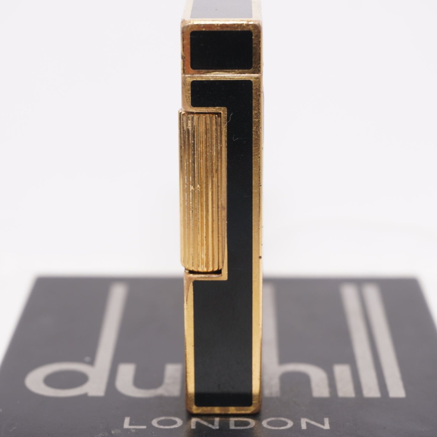 Dunhill Lighter BLACK Crane Pattern with Accessorizes_Ultrasonically cleaned
