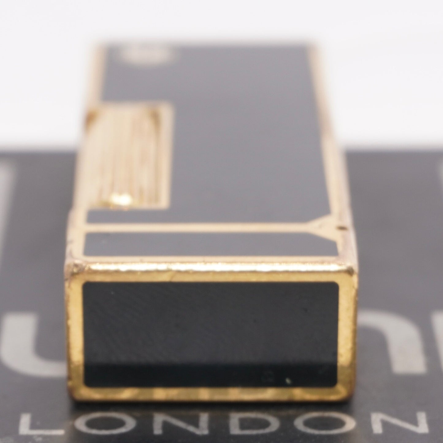 Dunhill Lighter BLACK Crane Pattern with Accessorizes_Ultrasonically cleaned
