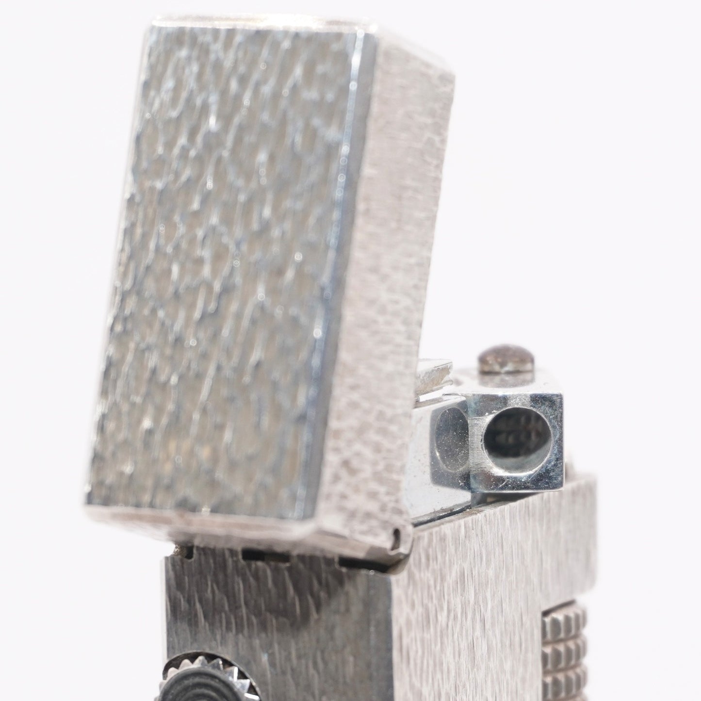 Dunhill Lighter Silver Sand Pattern-Ultrasonically Cleaned_Working