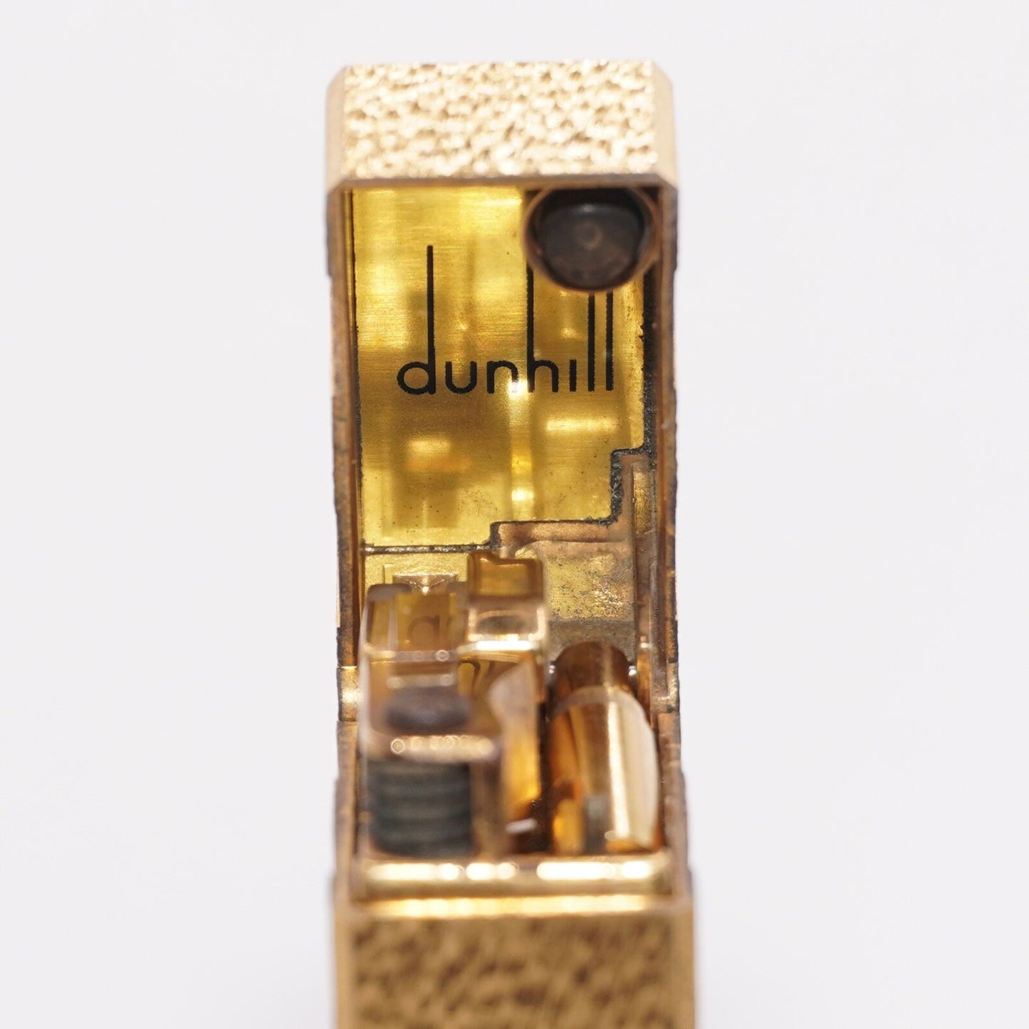 Dunhill Gold Rollagas Lighter Three Gold Line_Ultrasonically cleaned_WORKING