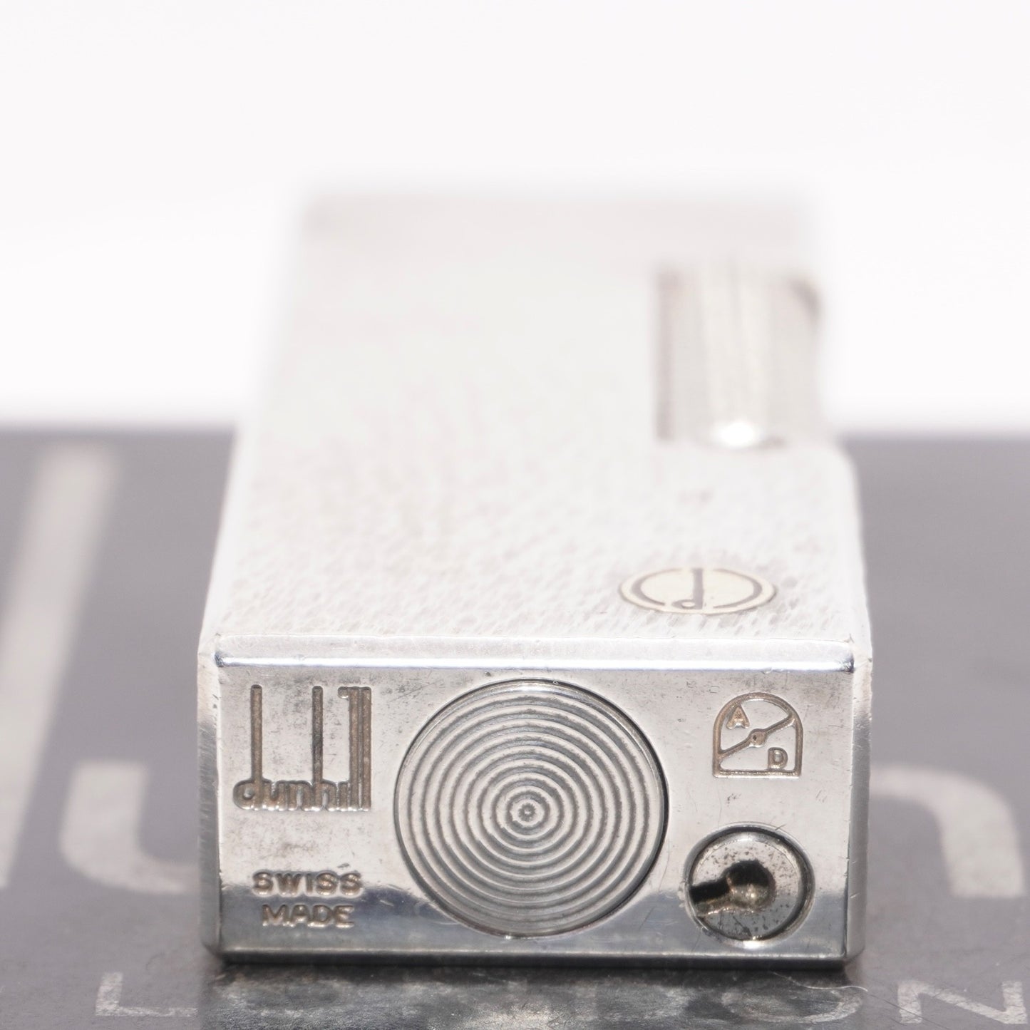 Dunhill Lighter Silver Sand Pattern-Ultrasonically Cleaned_Working