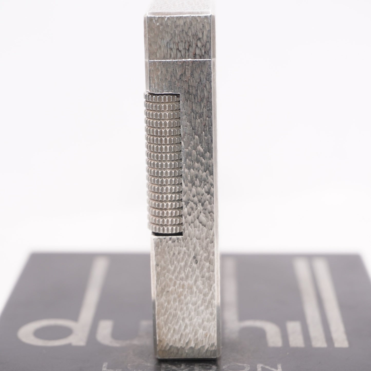 Dunhill Lighter Silver Sand Pattern-Ultrasonically Cleaned_Working