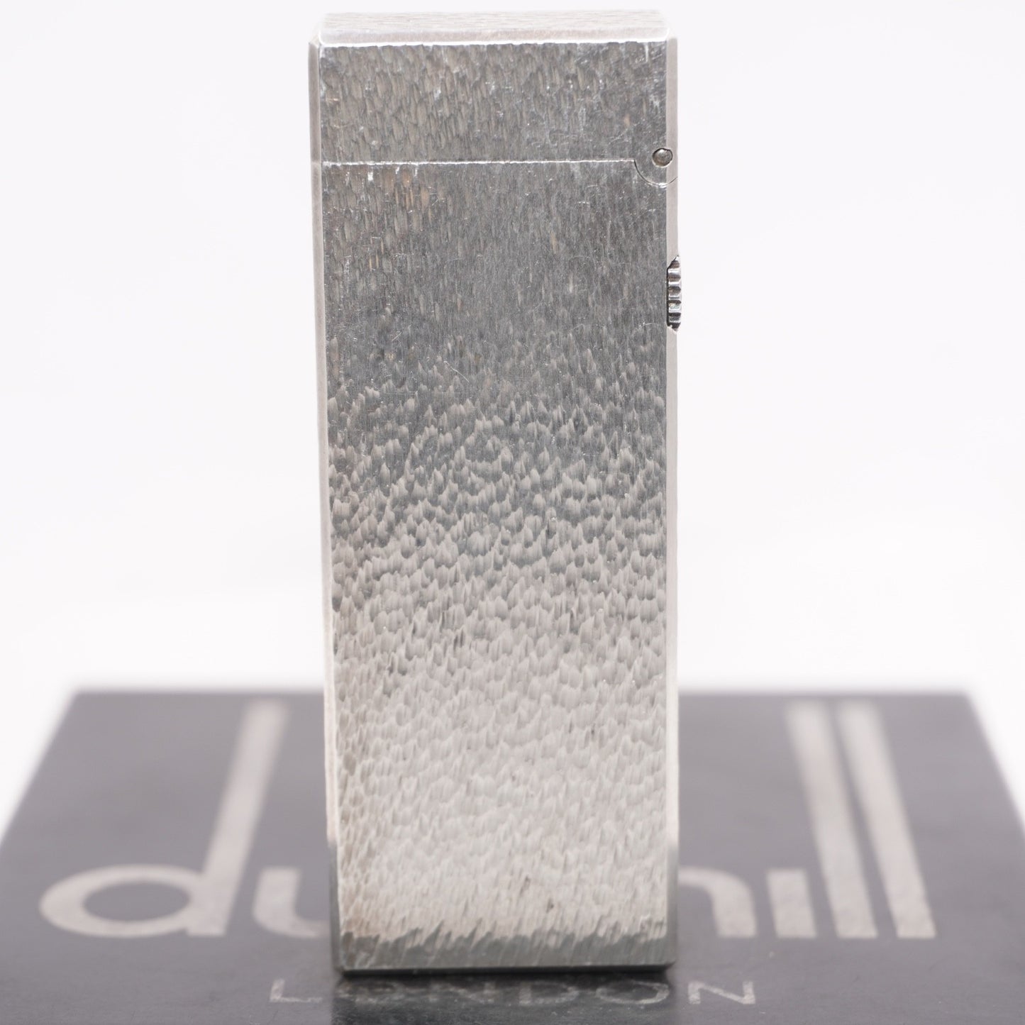 Dunhill Lighter Silver Sand Pattern-Ultrasonically Cleaned_Working