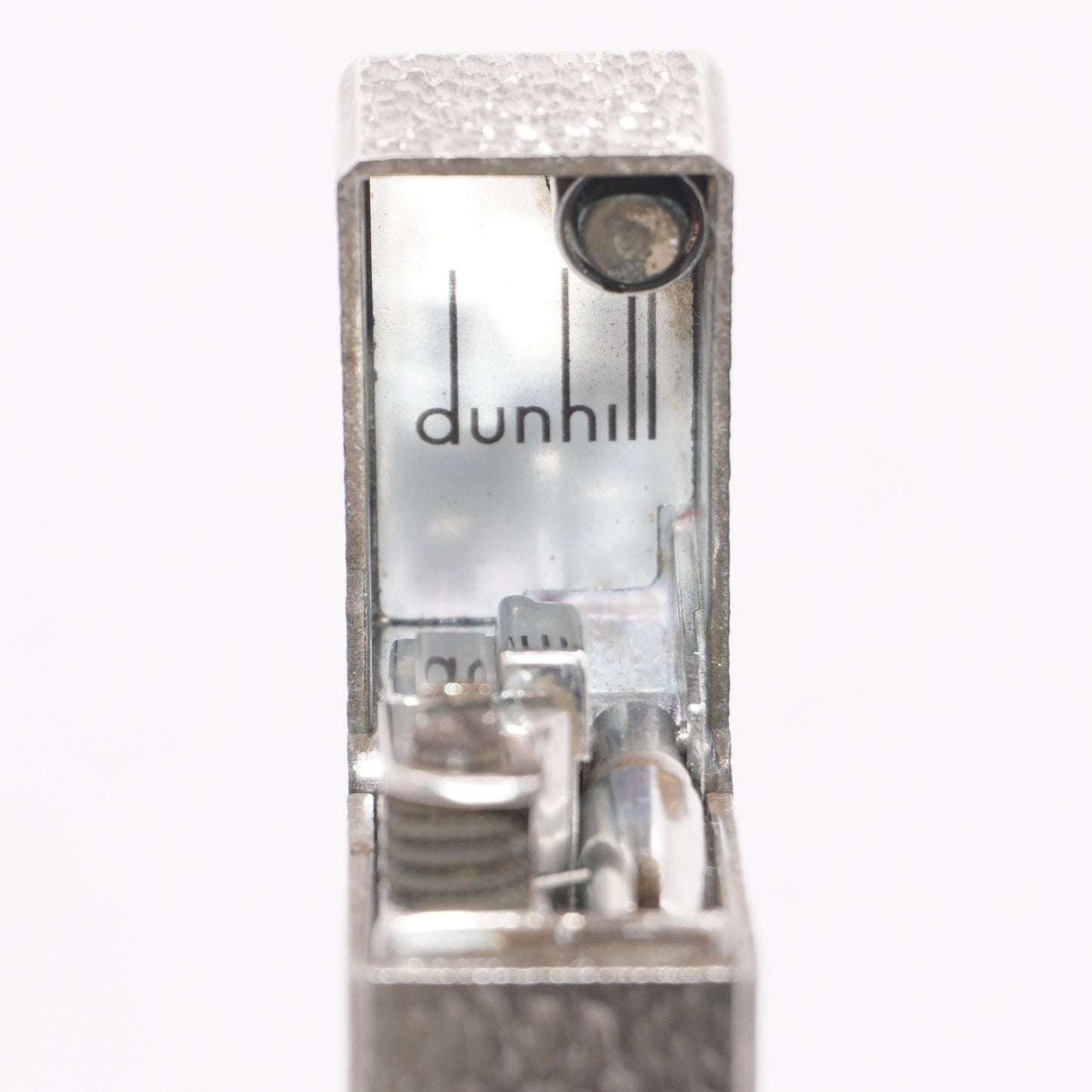 Dunhill Lighter Silver Sand Pattern-Ultrasonically Cleaned_Working