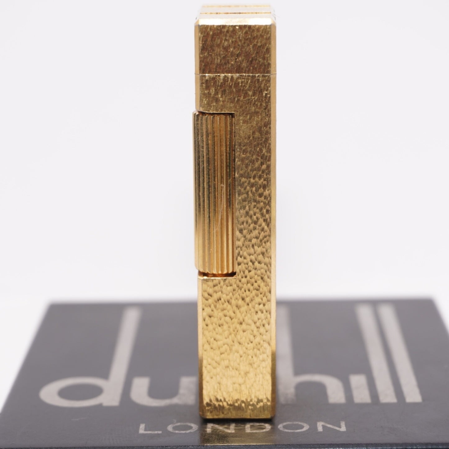 Dunhill Gold Rollagas Lighter Three Gold Line_Ultrasonically cleaned_WORKING