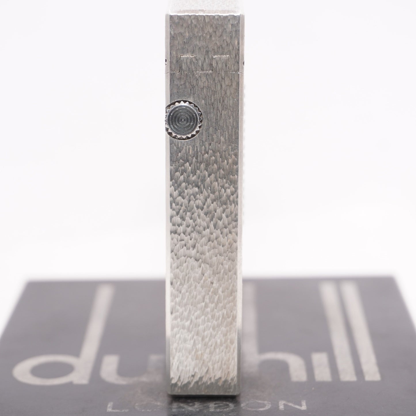 Dunhill Lighter Silver Sand Pattern-Ultrasonically Cleaned_Working