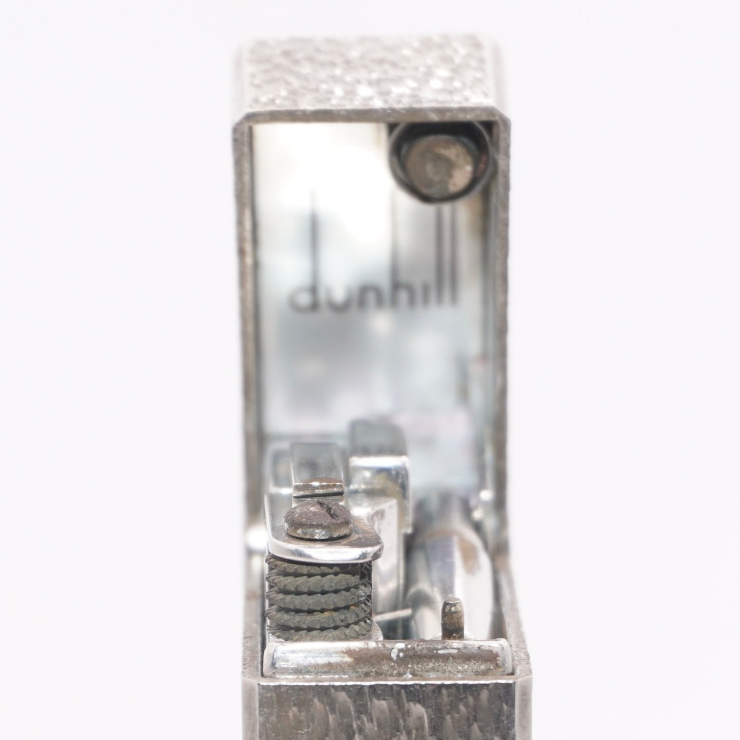 Dunhill Lighter Silver Sand Pattern-Ultrasonically Cleaned_Working