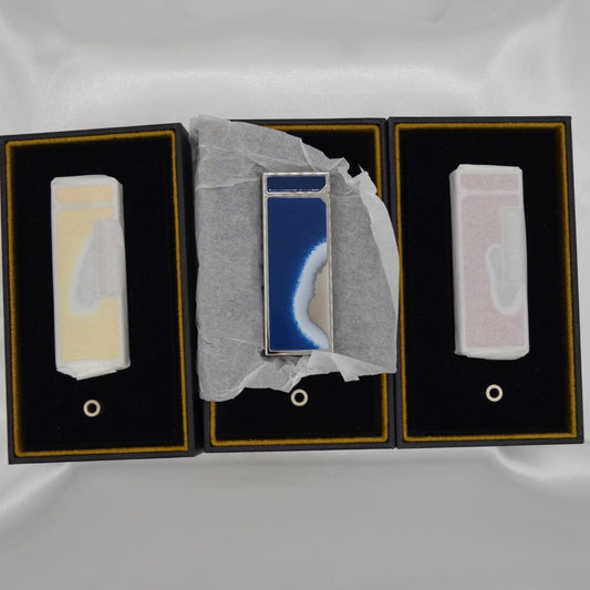 Brand New Unused Dunhill 2021 Model Roller Gas Lighter - Red, Blue, Yellow