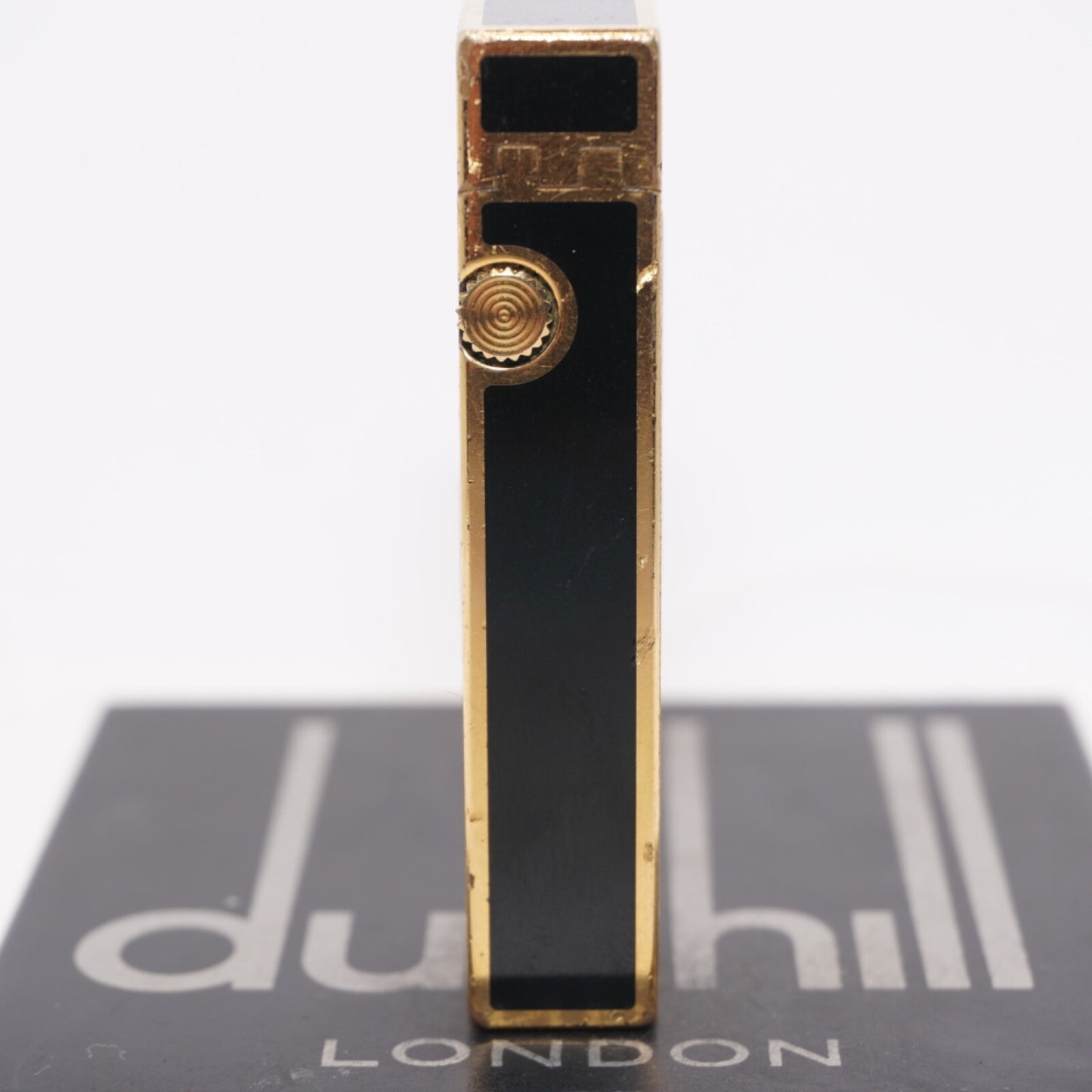 Dunhill Lighter BLACK Crane Pattern with Accessorizes_Ultrasonically cleaned