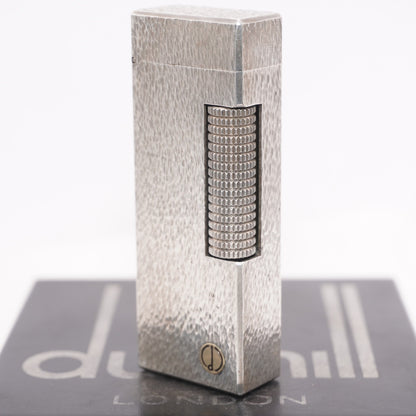 Dunhill Lighter Silver Sand Pattern-Ultrasonically Cleaned_Working