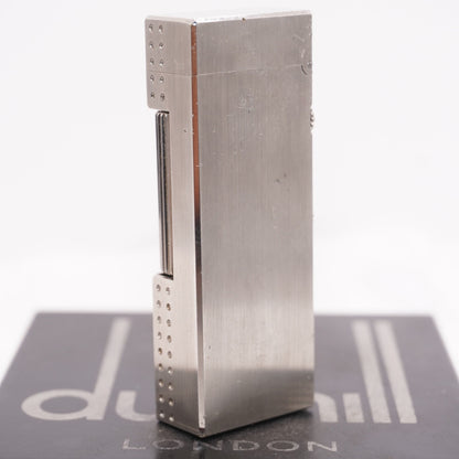 Dunhill Lighter Chromium plate Pindot Pattern_Ultrasonically cleaned _Working