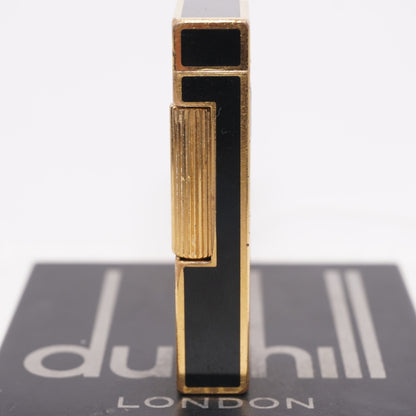 Dunhill Lighter BLACK Crane Pattern with Accessorizes_Ultrasonically cleaned