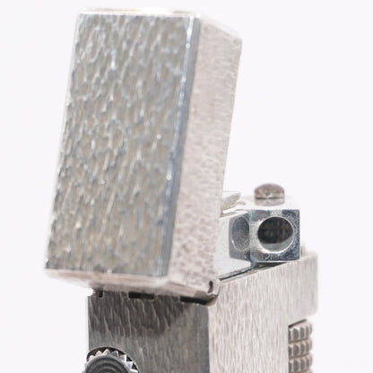 Dunhill Lighter Silver Sand Pattern-Ultrasonically Cleaned_Working