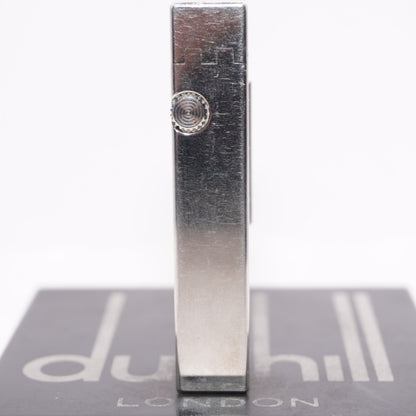 Dunhill Lighter Geometrical Pattern Chrome Plate_Ultrasonically cleaned _Working