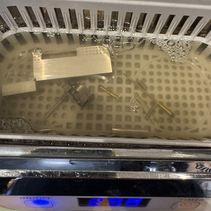 Dunhill Lighter Chromium plate Pindot Pattern_Ultrasonically cleaned _Working