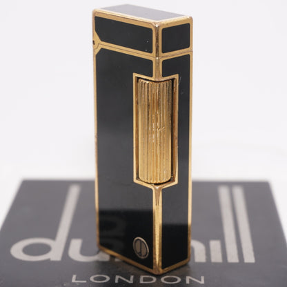 Dunhill Lighter BLACK Crane Pattern with Accessorizes_Ultrasonically cleaned