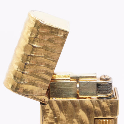 Dunhill Dome Lighter Gold plated with Yellow Lacquer_ Fully Working Condition