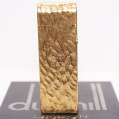 Dunhill Dome Lighter Gold plated with Black Lacquer_ Fully Working Condition