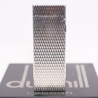 Dunhill Lighter Silver Diamond Pattern-Ultrasonically cleaned