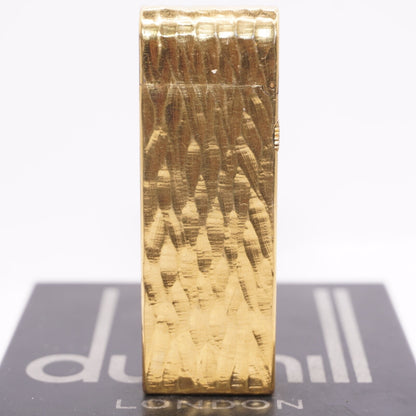 Dunhill Dome Lighter Gold plated with Yellow Lacquer_ Fully Working Condition