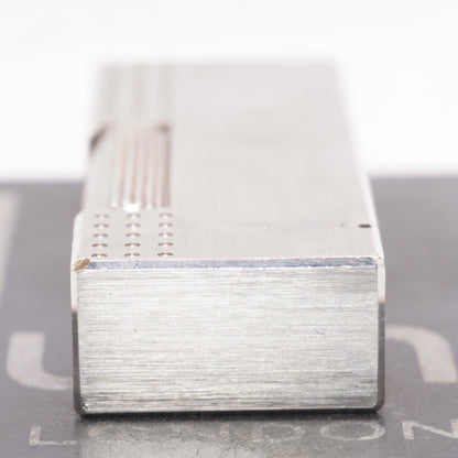 Dunhill Lighter Chromium plate Pindot Pattern_Ultrasonically cleaned _Working