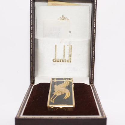 Dunhill Lighter BLACK Crane Pattern with Accessorizes_Ultrasonically cleaned
